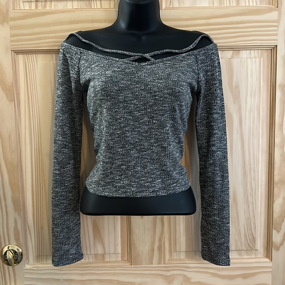 Express knit criss cross top